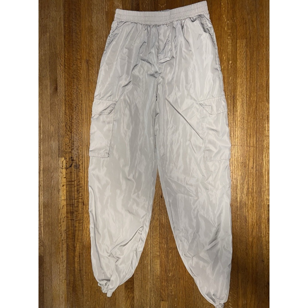 Lucky You Girls Med (10/12) Tan Nylon Cargo Elastic‎ Waist & Cuff Pants